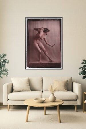 Vintage Nude Study Poster – Artistic Female Figure Fine Art Print, Early 20th Century Aesthetic