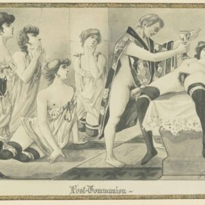 Fine Art Poster Paul Avril eroticised occultist interpretations scenes Post Communion