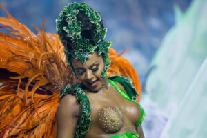 Carnival Queen: Topless Art Print - Brazilian Inspired Erotic Art