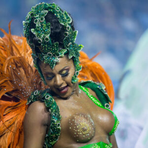 Carnival Queen: Topless Art Print - Brazilian Inspired Erotic Art