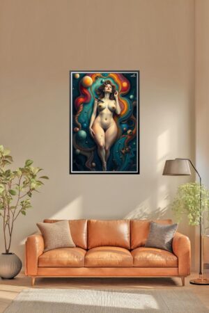 Surreal Fantasy Nude Goddess Poster – Surrealism Art Print