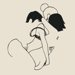 Deliciously Naughty Erotic Illustration Fine Art Print Poster - Clamp