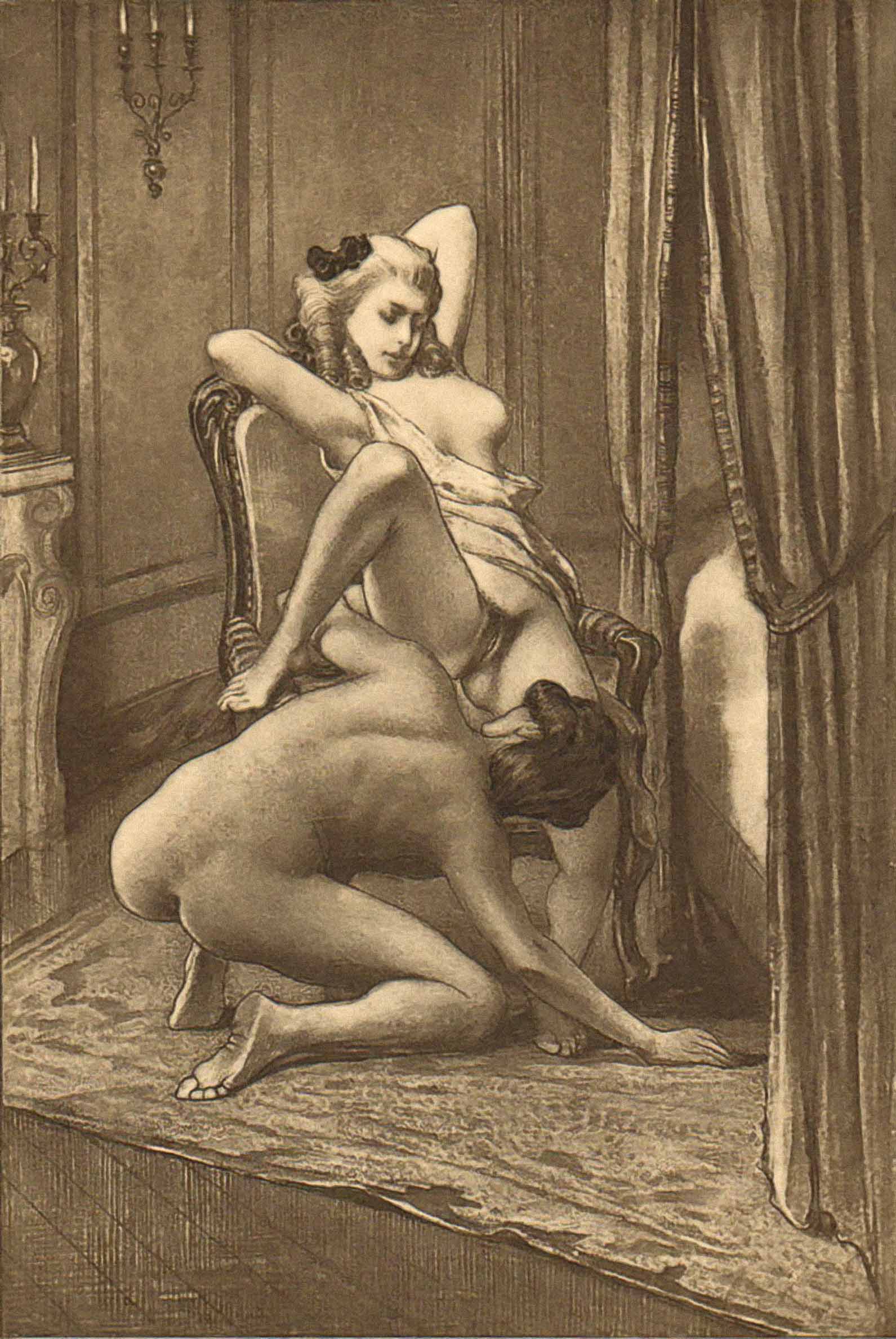 Edouard Henri Avril Fine Art Print Poster Fanny's Beauties Displayed