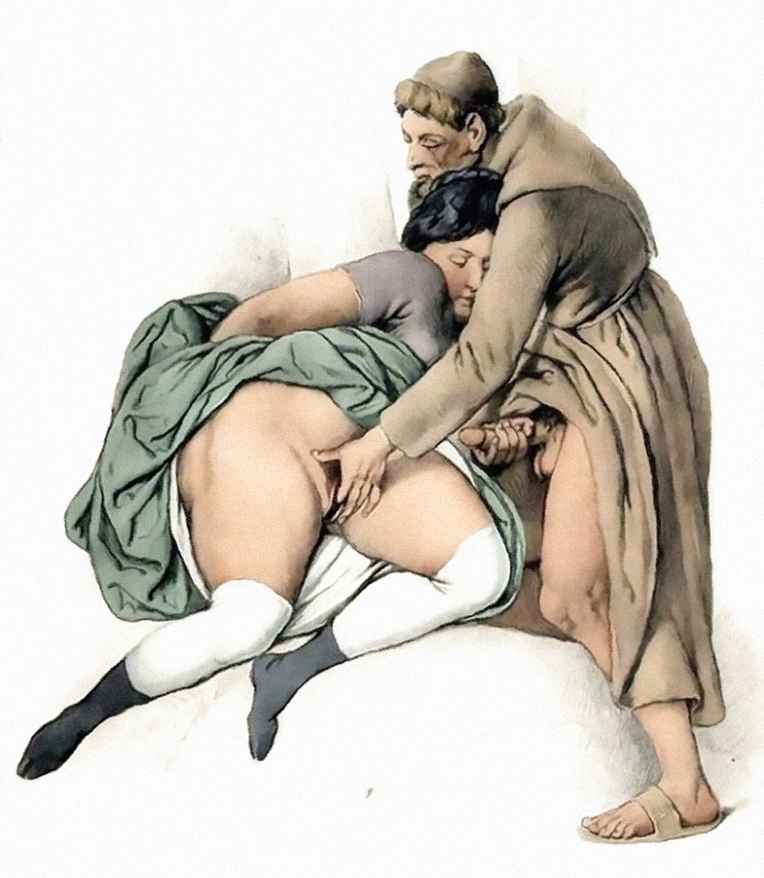 Johann Nepomuk Geiger Fine Art Photo Print Poster Amateur Erotic Drawings three